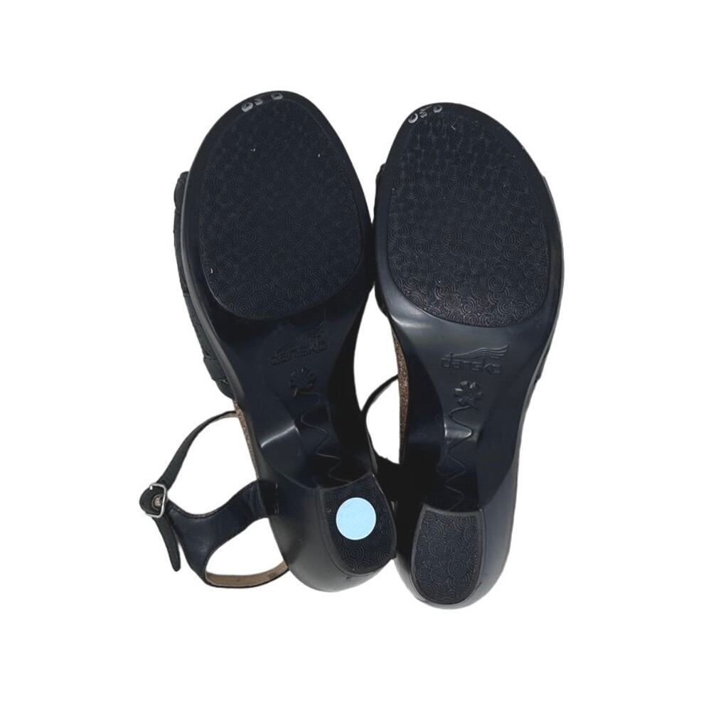 Dansko black floral cut out sandal size 40 - Picture 5 of 9
